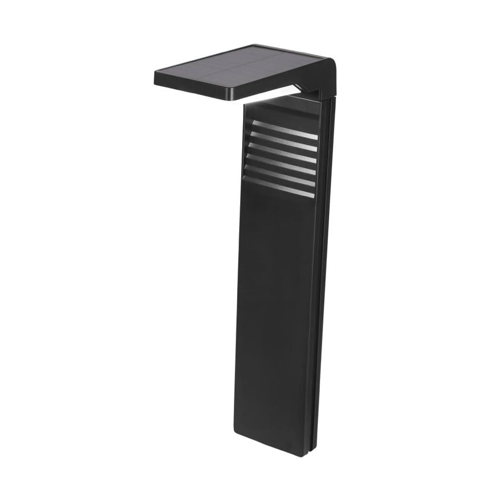 Techko 12.2" Solar Bollard LED Pathway Light (Set of 2)