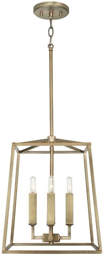 Capital Lighting 537641 Thea 4 Light 12" Wide Taper Candle Pendant - Brass