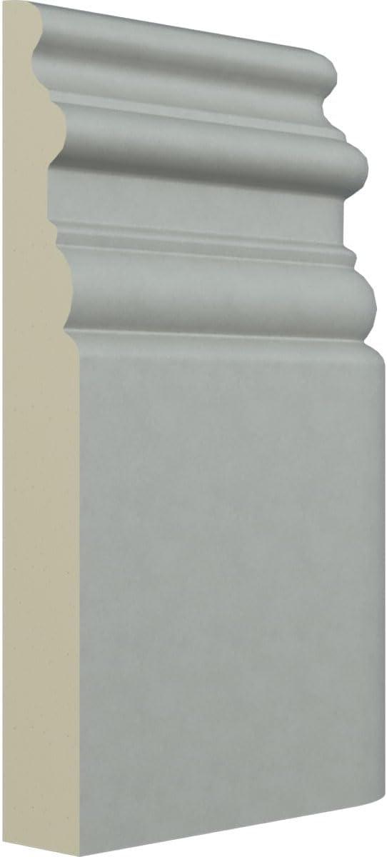 7 3/8"H x 4 3/4"P Hillsborough Baseboard Moulding Outside Corner