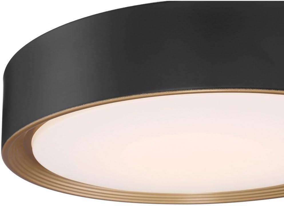 Access Lighting Malaga 1 - Light Flush Mount in Matte Black