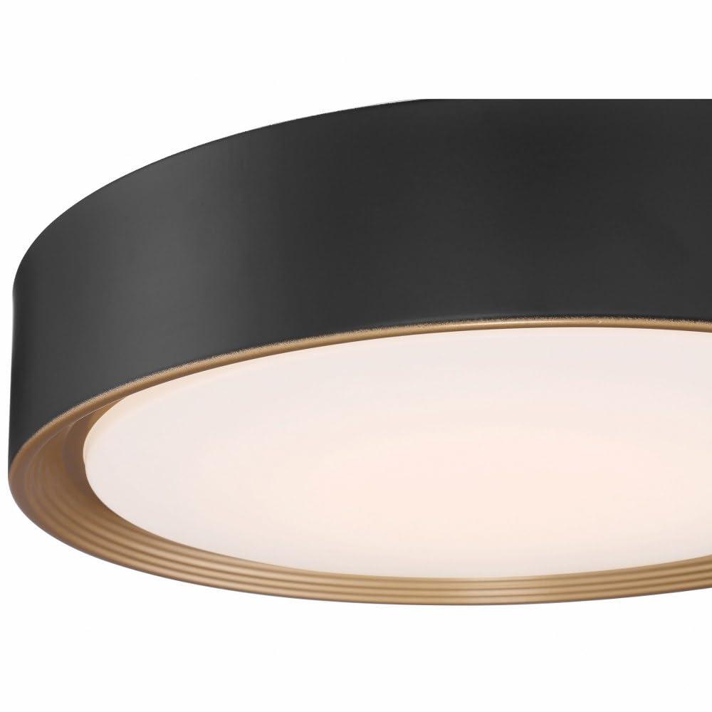 Access Lighting Malaga 1 - Light Flush Mount in  Matte Black
