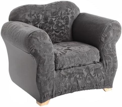 Stretch Jacquard Damask Box Cushion Armchair Slipcover