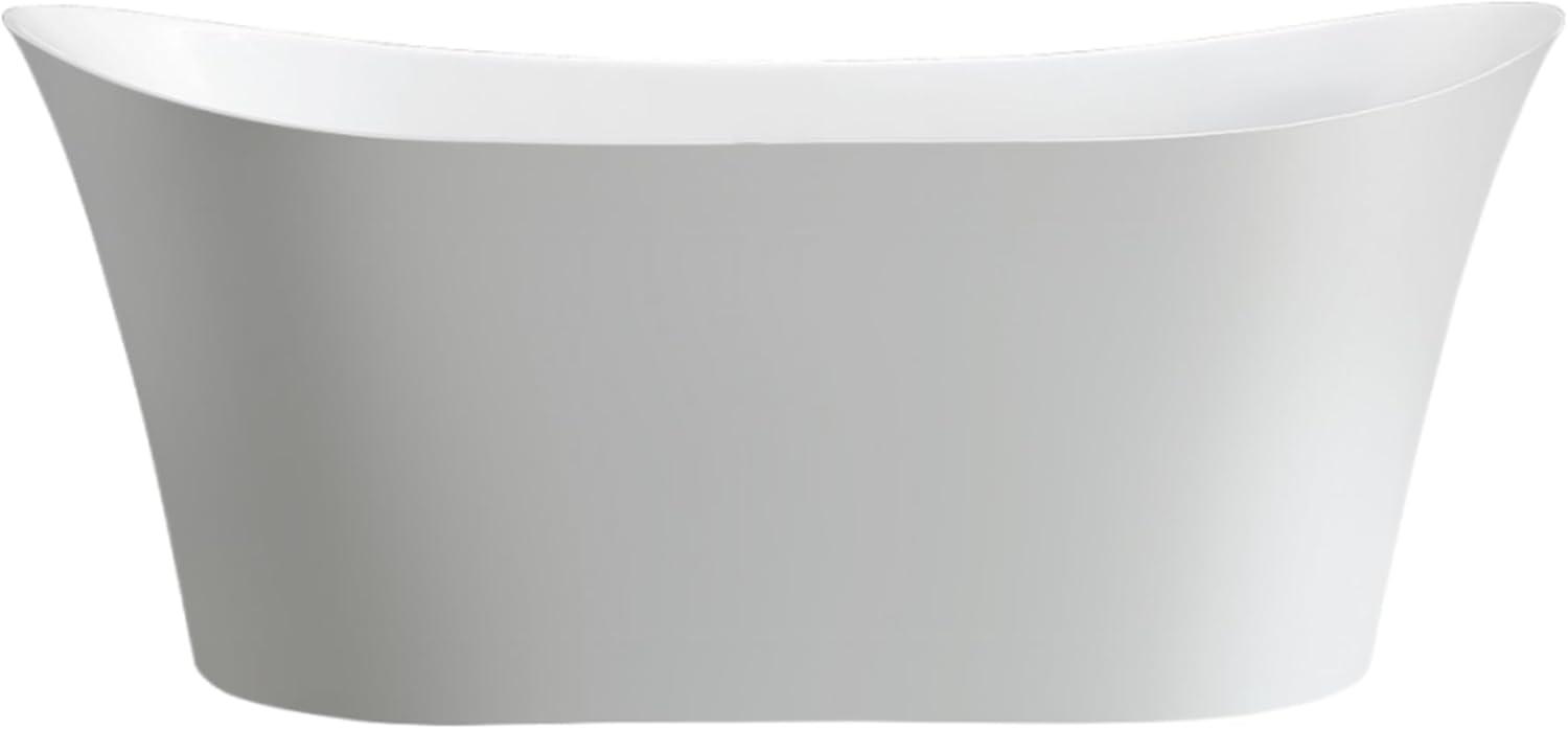 67" x 31" Freestanding Soaking Bathtub