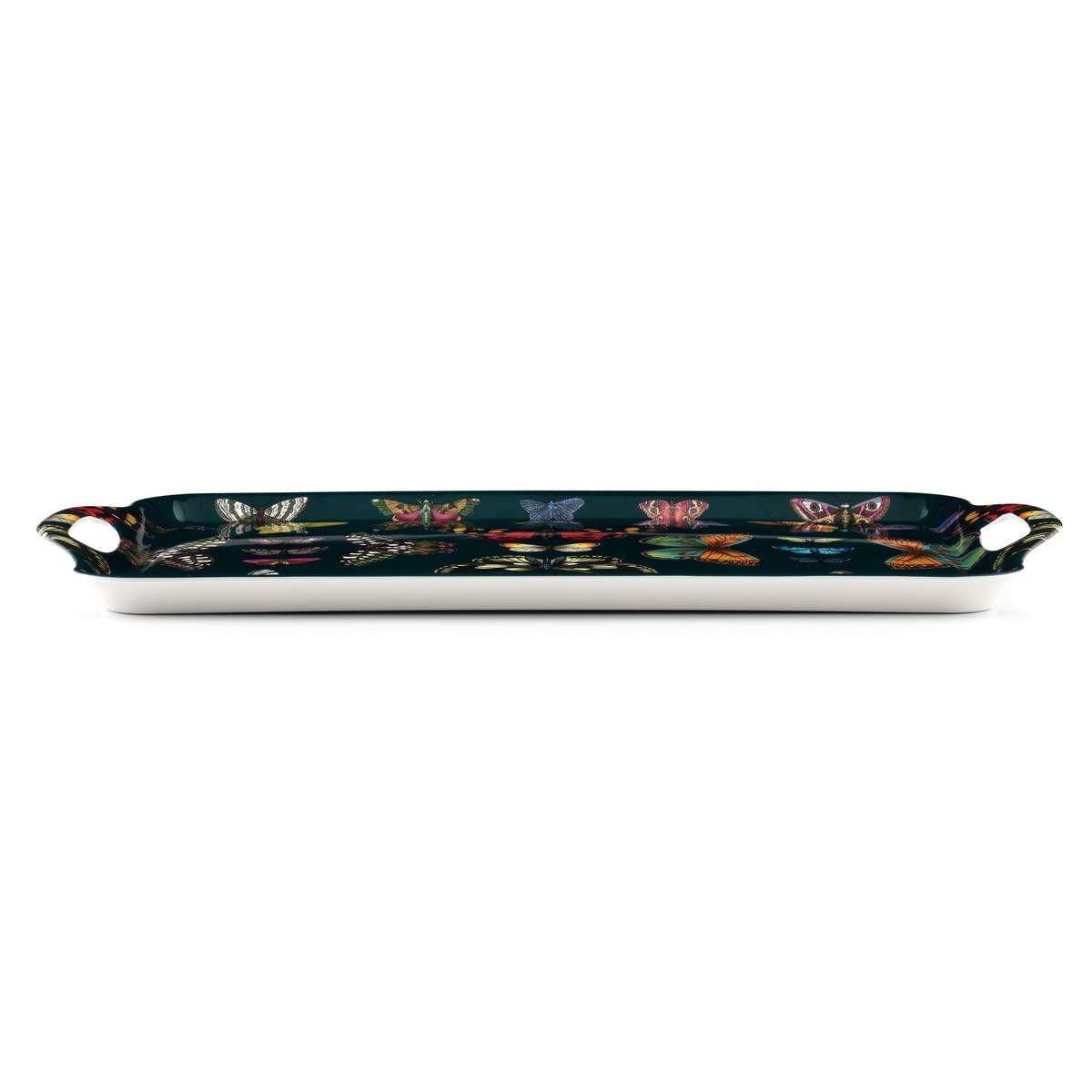 Pimpernel Pimpernel Botanic Garden Harmony Large Melamine Hndld Tray 18.9 X11.6"
