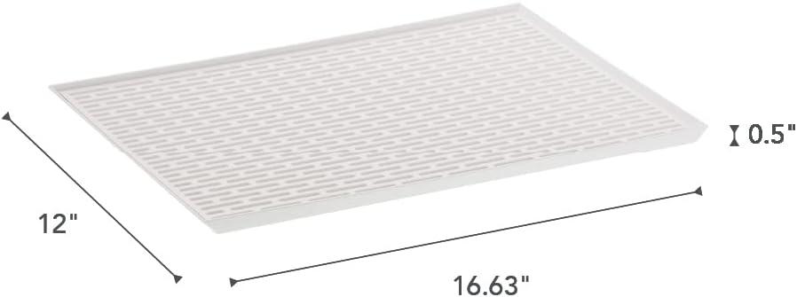 Yamazaki Home Yamazaki Home Sink-Side Draining Mat - Kitchen Dish Rack Tray Drainer, Plastic