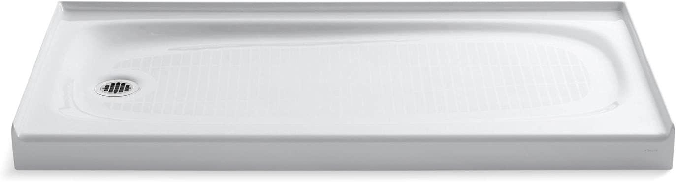 Salient® 60" x 30" Cast Iron Rectangular Single Threshold Alcove Shower Base