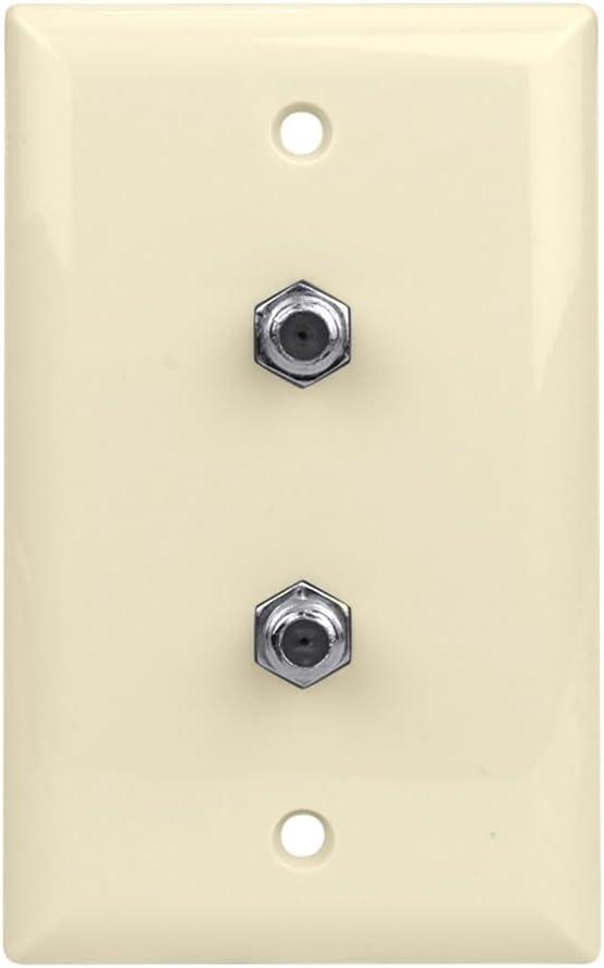Skywalker Signature Series, Wall Plate W/Dual F-81, White