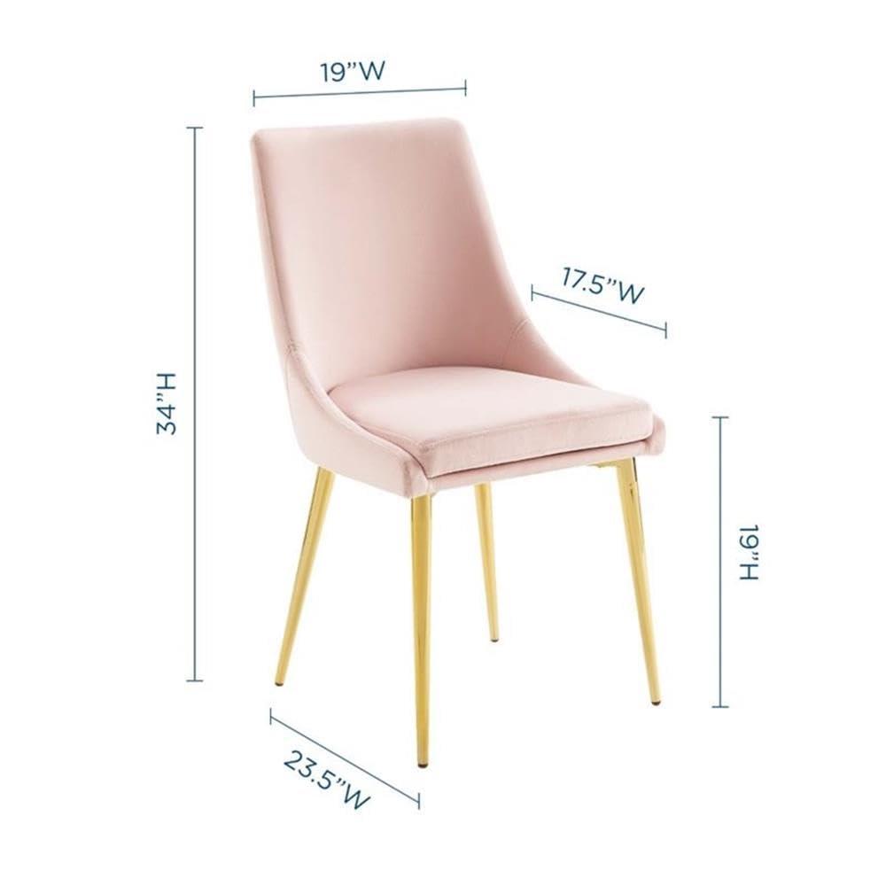 Modway Viscount Modern Accent Performance Velvet Dining Chair