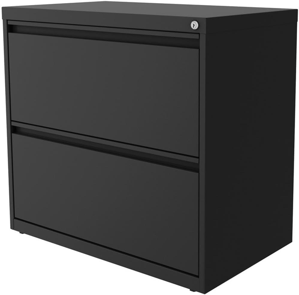 Hirsh 30 inch Wide 2 Drawer Lateral 101 File Cabinet for Home or Office, Charcoal