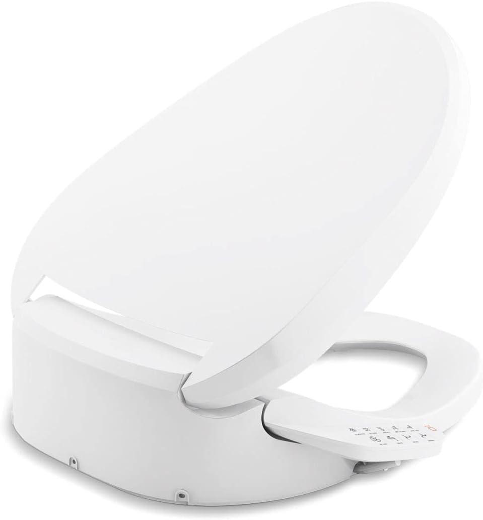 PureWash E590 Elongated Bidet Toilet Seat, Heated Bidet for Existing Toilet, Nightlight