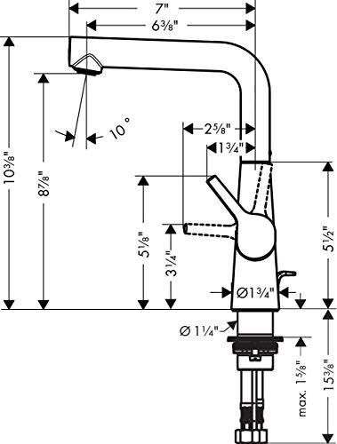 Talis S Bathroom Faucet with Drain Assembly