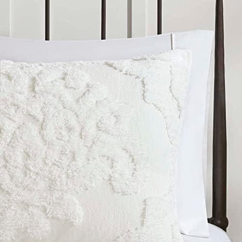 Madison Park Viola Tufted Cotton Chenille Damask 3 Piece Duvet Set & Reviews | Wayfair
