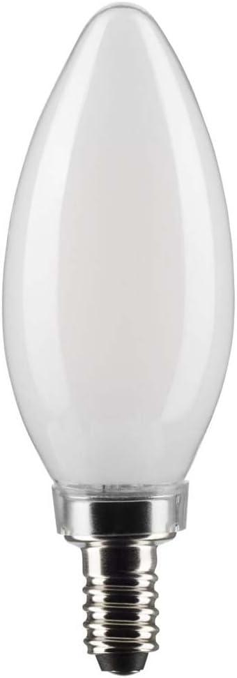 Satco Lighting 5.5 Watt Dimmable B11 Candelabra (E12) LED Bulb - 500 Lumens, And 90CRI S21279