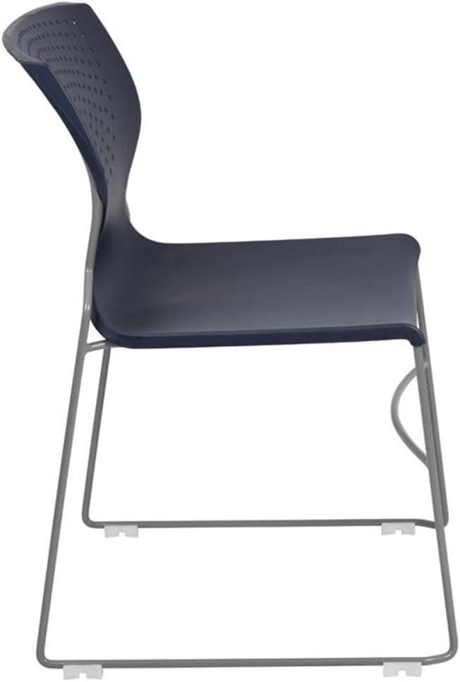 Everleigh 661 lb. Capacity Full Back Stack Chair with Powder Coated Frame