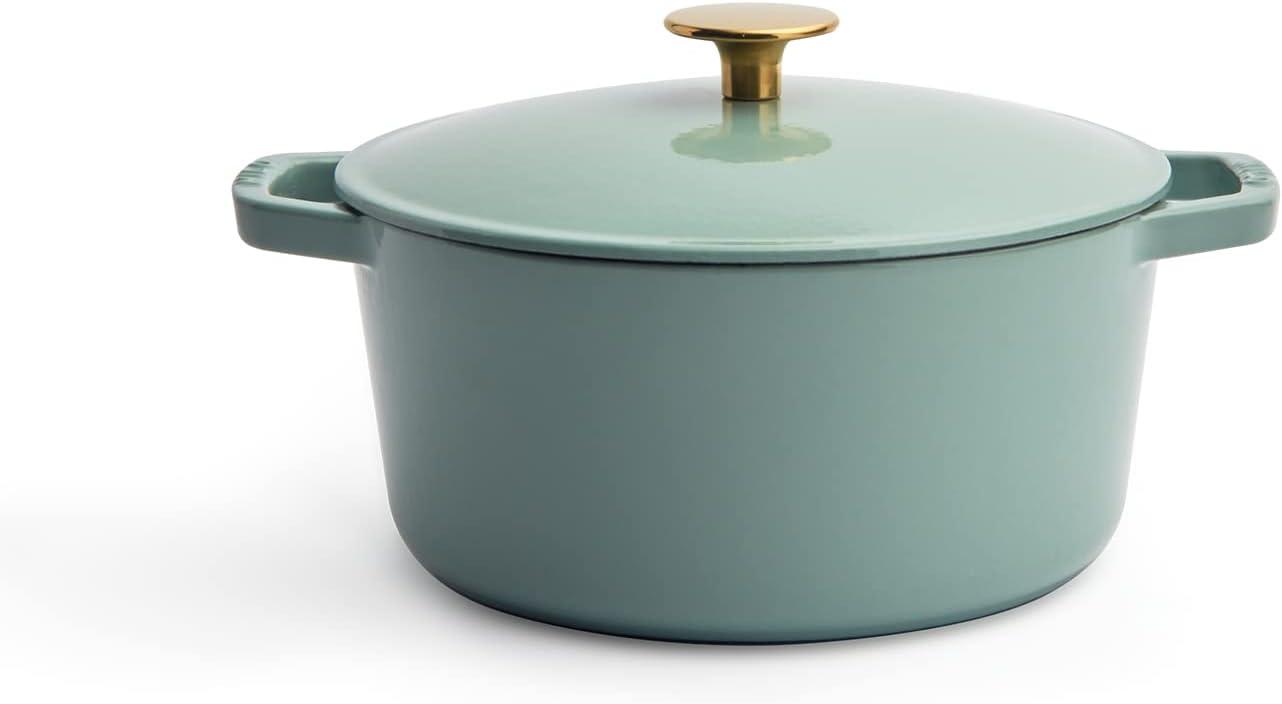 Eucalyptus Green 3.5 Quart Enameled Cast Iron Dutch Oven