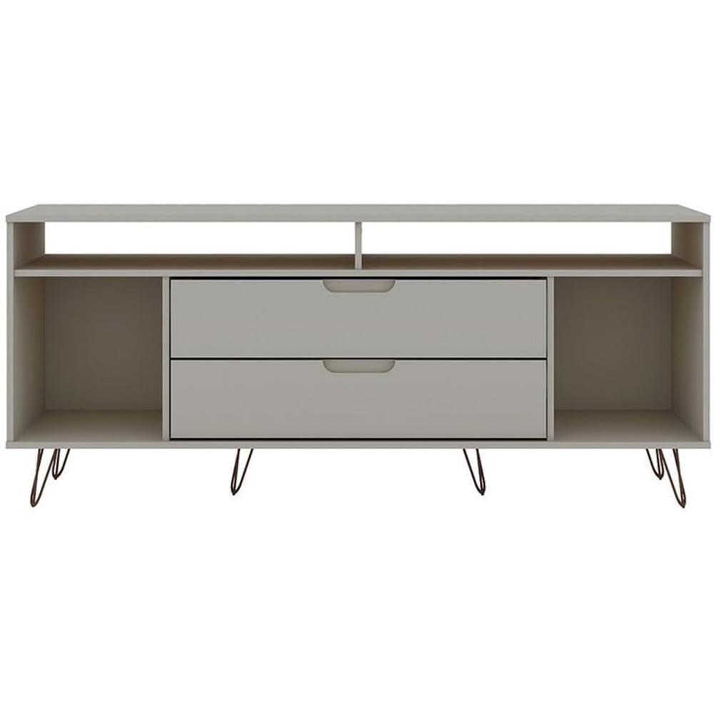Rockefeller 62.99 TV Stand with Metal Legs and 2 Drawers