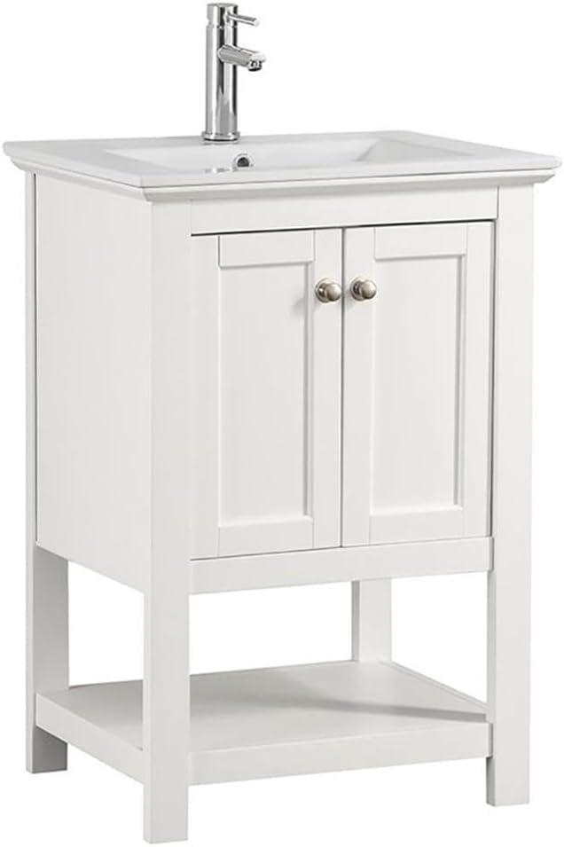 Fresca Manchester 24" White Traditional Bathroom Vanity