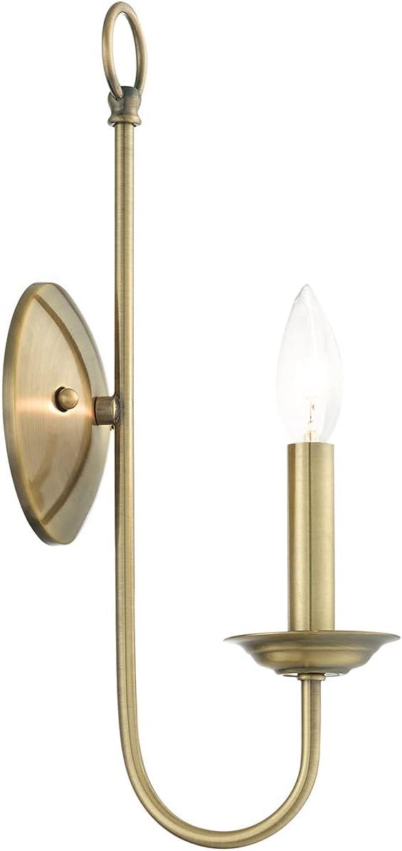 Livex Lighting Estate 1 - Light Wall Light in  Antique Brass