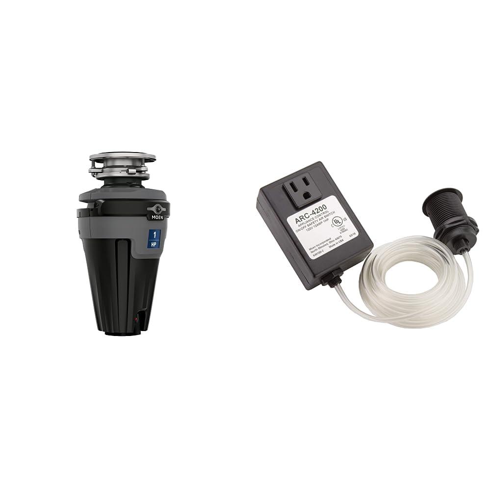 Moen Chef Series 1 HP Continuous Feed Garbage Disposal with Sound Reduction, GX100C