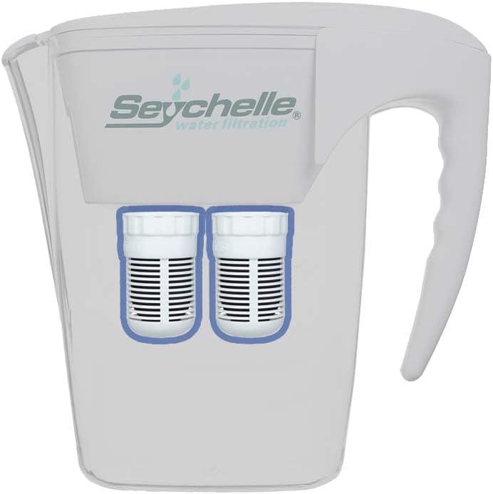 Seychelle pH2O Alkaline Water Filter Pitcher Replacement - 2 Pack