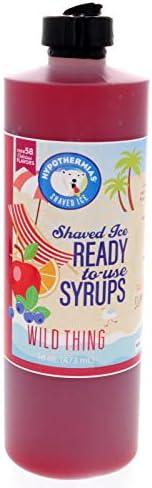Hypothermias Shaved Ice & Snow Cone Syrup Variety Pack - Blue Raspberry, Tiger's Blood, Dreamcicle - 100% Pure Cane Sugar in a Gift Box