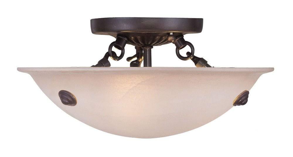 Livex Lighting Oasis 3 - Light Semi-Flush Mount in  Bronze