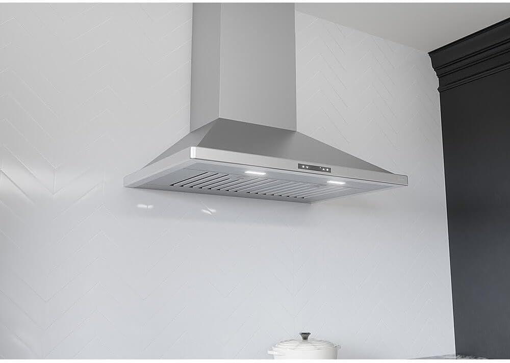 Zephyr Venezia 30" 700 CFM Wall Mount Range Hood with LED Light in Stainless Steel