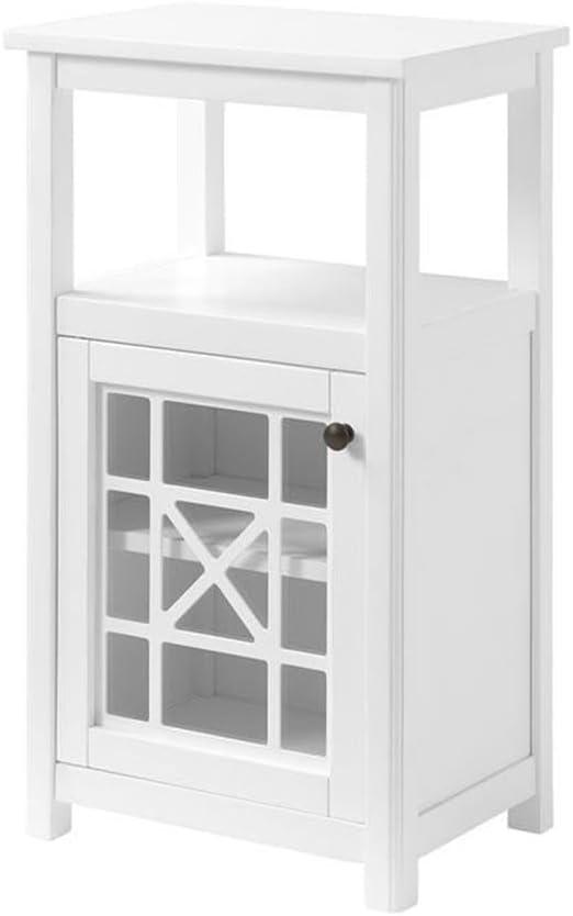 Rosalind Wheeler Hembree 17"W 58"H Traditional Style Free-Standing Bathroom Cabinet With Storage Hutch