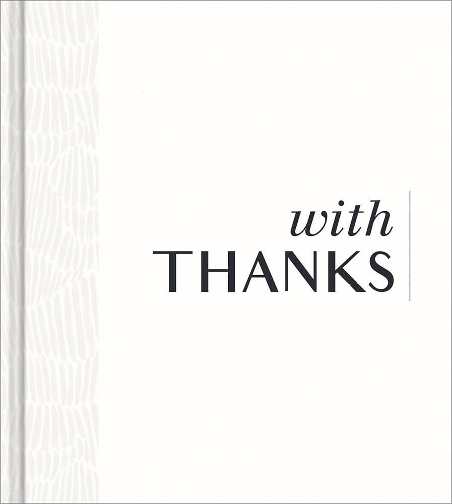 Elegant White Hardcover Self-Help Gratitude Book