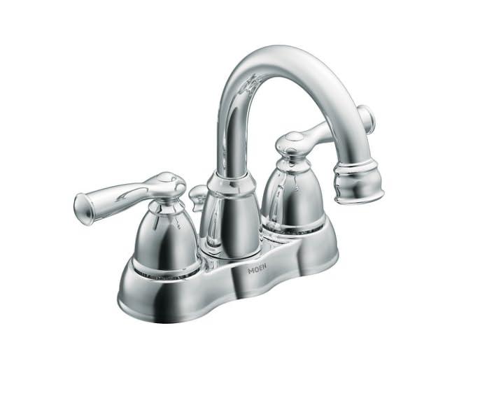 Moen Banbury 4-in Centerset 2-Handle Bathroom Faucet in Chrome