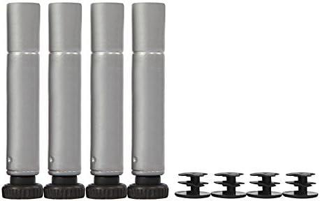 Honey Can Do 4-Tier Heavy-Duty Adjustable Shelving Unit With 250-Lb Weight Capacity, Chrome, Basement/Garage