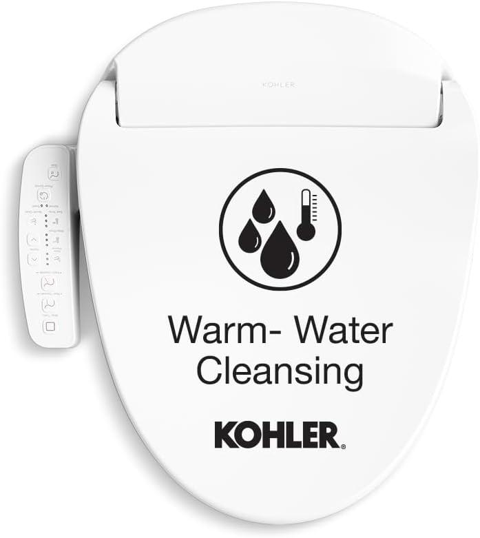 Kohler Purewash E580 Elongated Bidet Toilet Seat K-32330-0