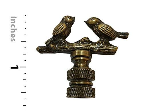 Royal Designs F-5034AB-1 Birds on Tree Branch Lamp Finial