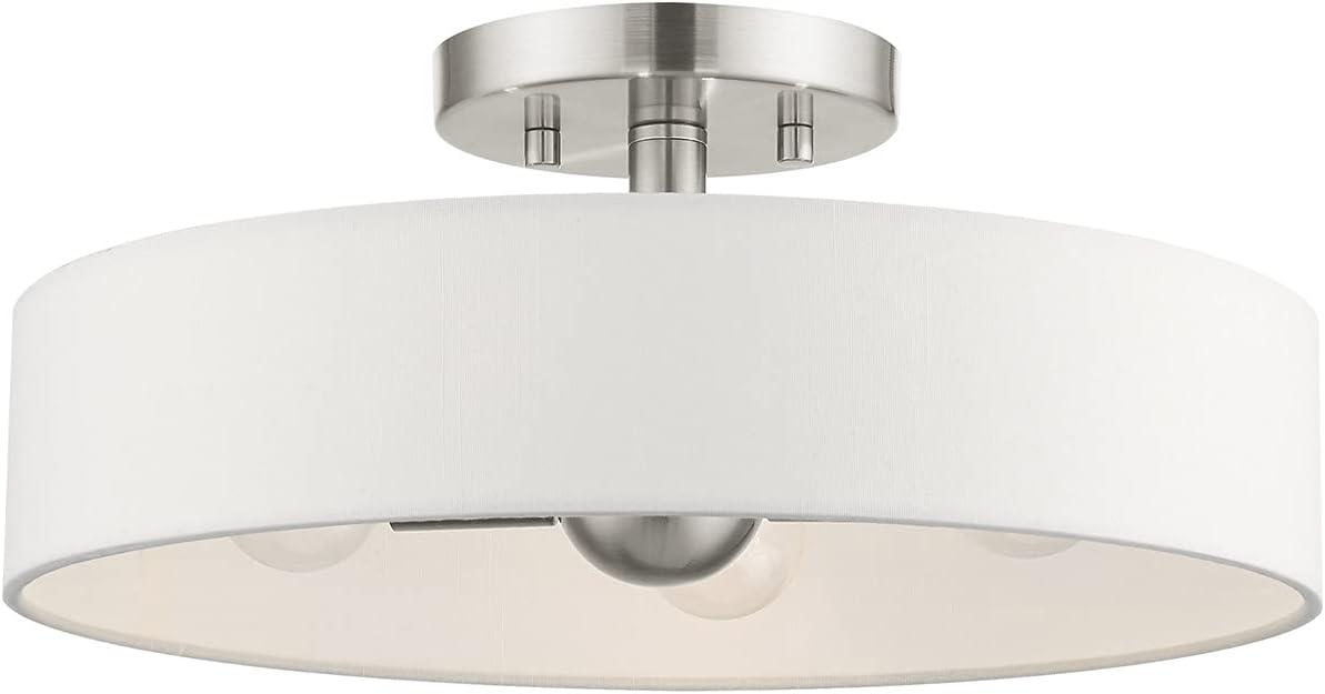 Livex Lighting Venlo 4 - Light Semi-Flush Mount ,  Brushed Nickel