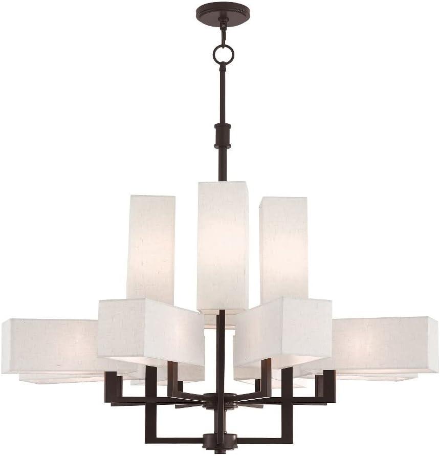 Livex Lighting Rubix 12 - Light Chandelier in  Bronze