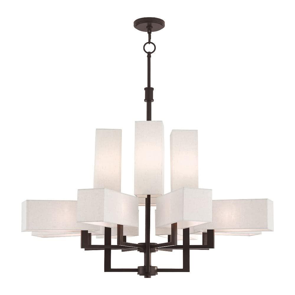 Livex Lighting Rubix 12 - Light Chandelier in  Bronze