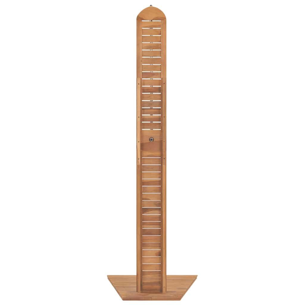 vidaXL Garden Shower Solid Teak 27.6"x29.5"x80.3", 44667