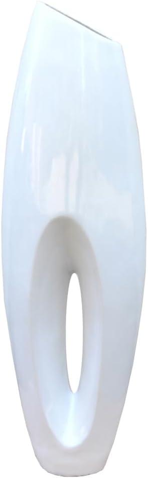Uniquewise Tall Floor Vase, Modern White Large Floor Vase, 40-inch Vase, Decorative Lightweight Vase, Home Decor, Large
