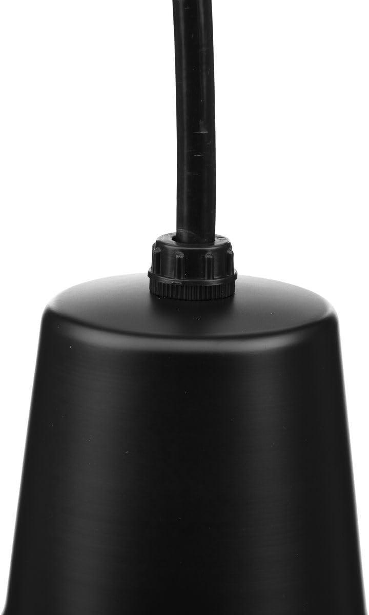 Progress Lighting, Sanabria, 1-Light, Pendant, Matte Black, Spun Metal Shade