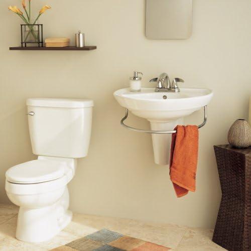 Ravenna Semi-Pedestal Sink Integral Towel Bar