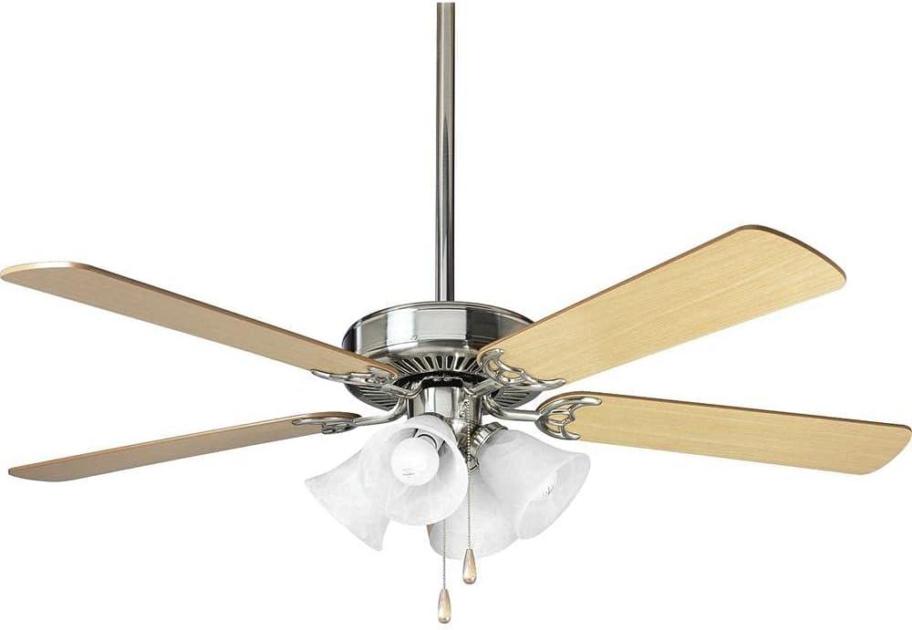 Progress Lighting Air Pro 52 Air Pro 52" 5 Blade Indoor Ceiling Fan - Nickel