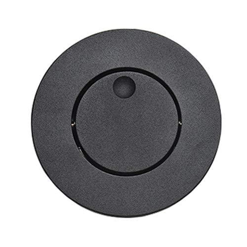 Modern Wall Sconce Light Fixture,Recessed Wall Lamp,Bedside Reading Lamp,Path/Step Light,Gimbal Hidden On/Off Switch,Circle Aluminum,LED 3W Warm White 3000k,Adjustable&Rotatable Black