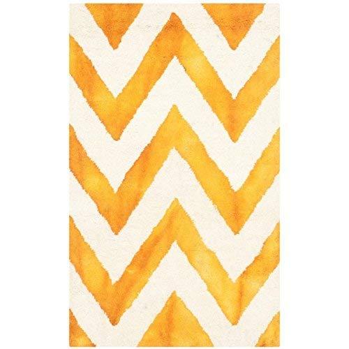 Dip Dye DDY715 Hand Tufted Area Rug - Ivory/Gold - 3'x5' - Safavieh.