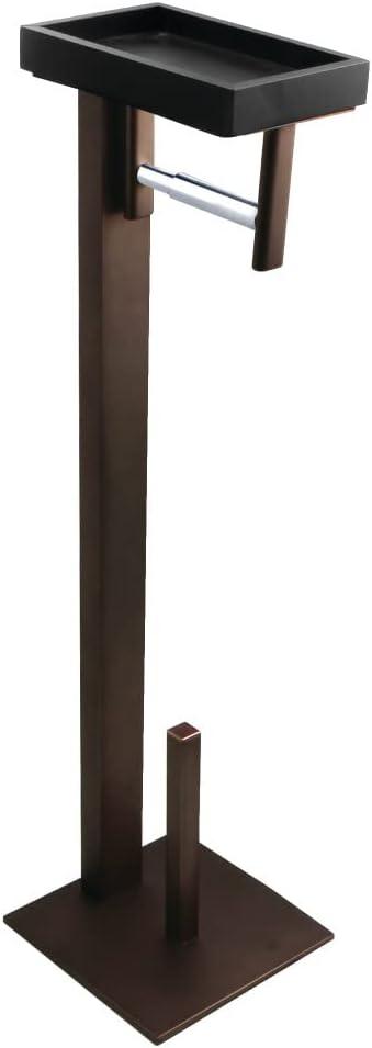 Kingston Brass Edenscape Freestanding Toilet Paper Holder with Storage Shelf