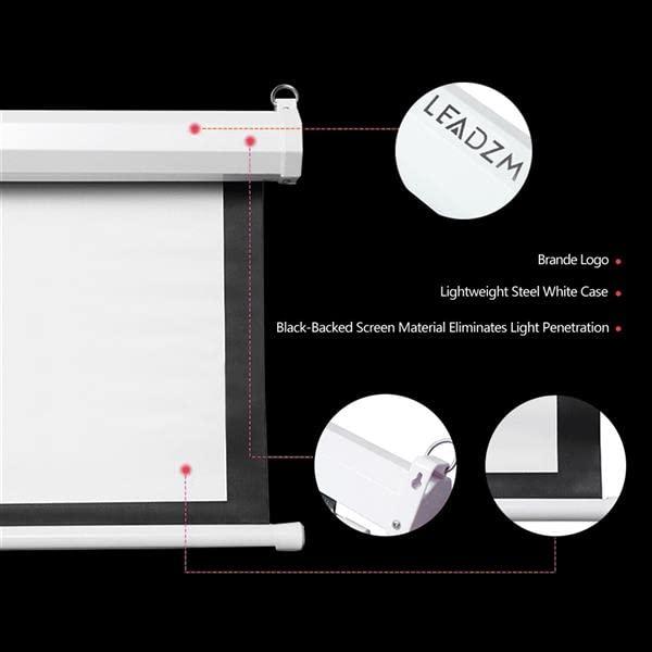 Zimtown 4:3 Electric Projector, 100"