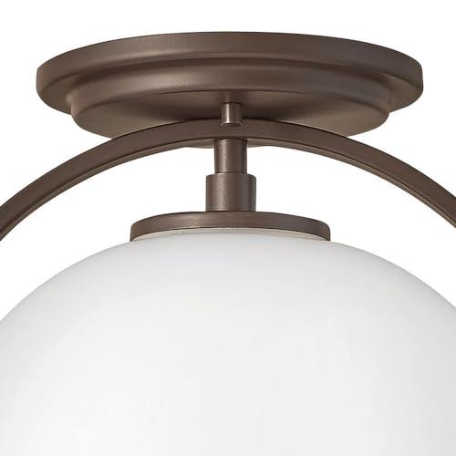 McCormick Hand Blown Glass Semi Flush Mount
