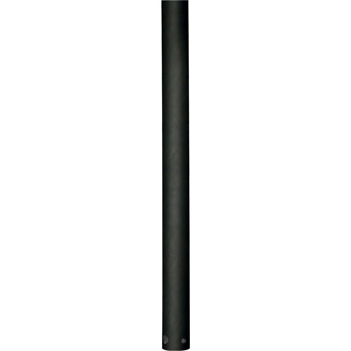 Black Steel 12-Inch Ceiling Fan Downrod