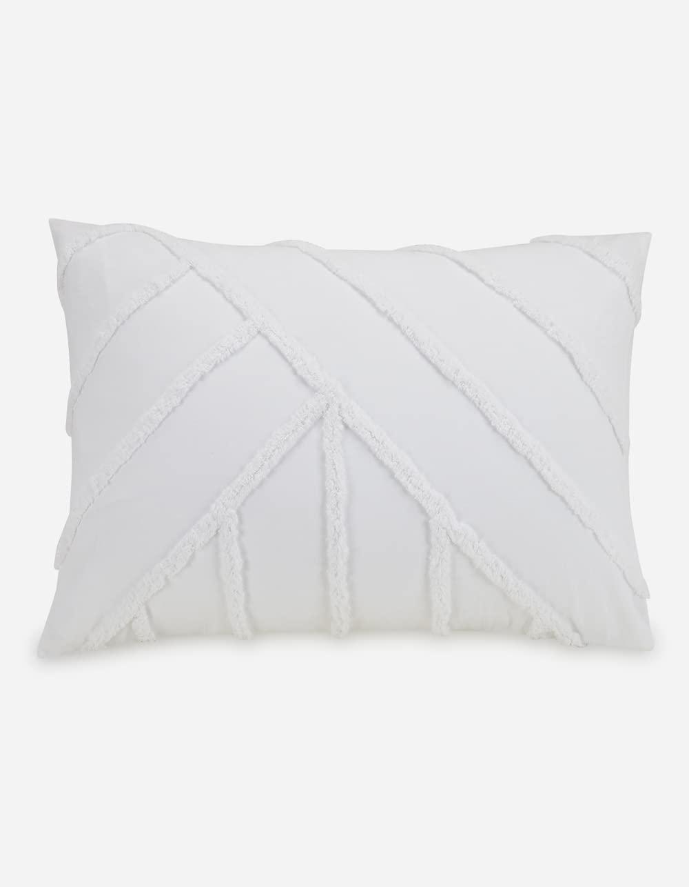 Laurel and Mayfair Cotton Ring Stitch Chevron / Zig Zag Comforter Set
