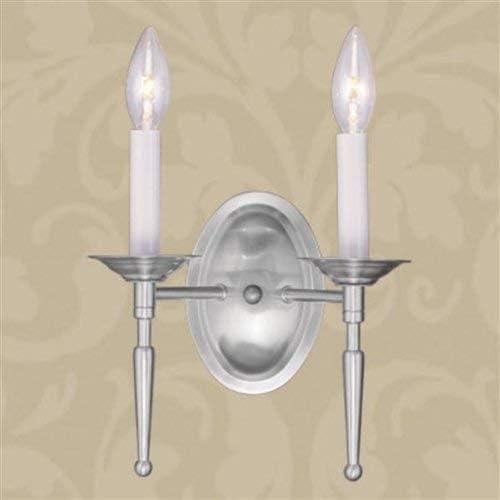Livex Lighting Williamsburgh Wall Sconce in Brushed Nickel