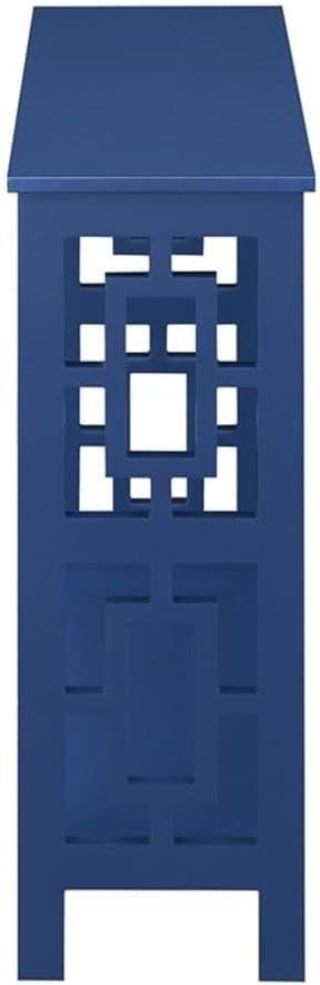 Convenience Concepts Town Square Console Table, Cobalt Blue